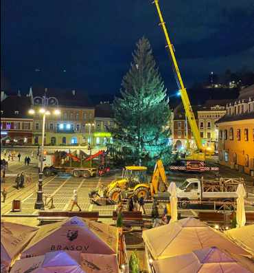 Fără terase în Piața Sfatului pe durata Târgului de Crăciun? 1 fara terase de târgul de craciun