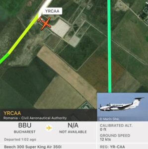 zbor, zbor calibrare, YR-CAA, Aeroportul Brașov, Aeroportul Brașov 2022, 