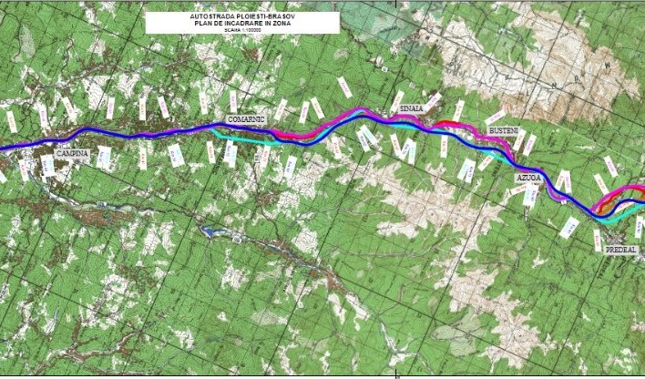 Traseul Autostrăzii Ploiești-Brașov, lansat în dezbatere publică 1 autostrada Brașov-Ploiești, autostrada, traseu, CNAIR, tuneluri, Consitrans, autostrada Ploiești-Brașov,