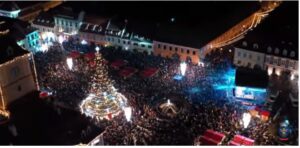 Revelion, Piața Sfatului, Revelion 2023 Brașov, Revelion Piața Sfatului 2023, artificii, foc de artificii, Brașov, 