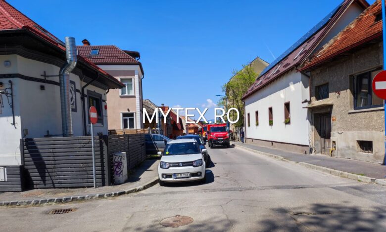 Intervenție ISU în urma unei alerte de incendiu, pe str. Sitei din Brașov 3 Intervenție | MyTex.ro