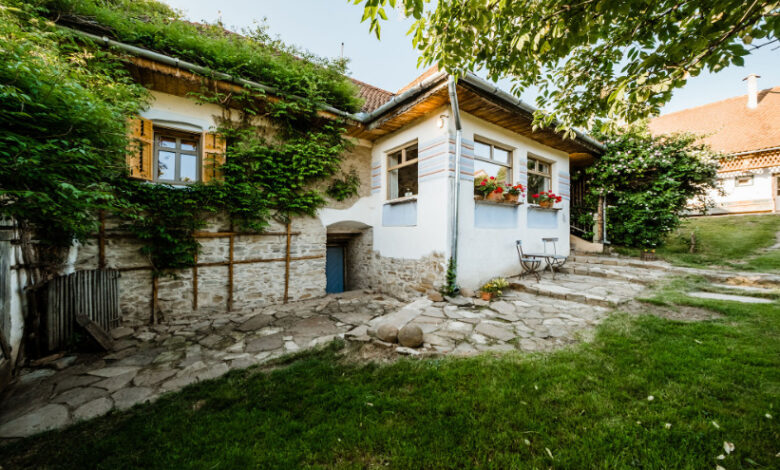 Ansamblu de case tradiționale lângă Viscri | MyTex.ro