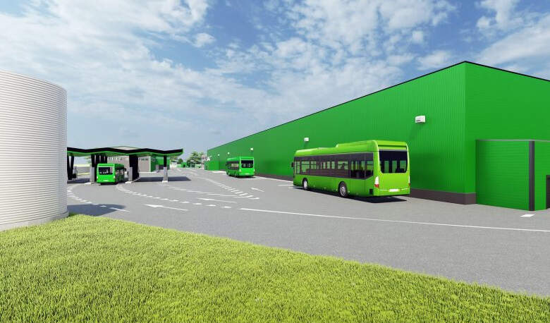 Garaj uriaș pentru autobuzele electrice | MyTex.ro