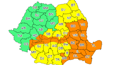 Brașov - coduri galben și portocaliu de viscol | MyTex.ro
