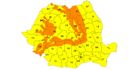 Brașov - coduri galben și portocaliu de viscol / Se strică vremea în România 3 Brașov - coduri galben și portocaliu de viscol | MyTex.ro
