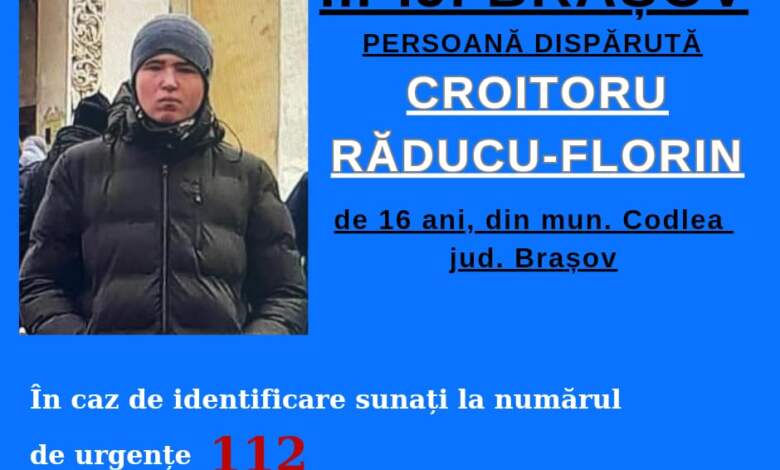 Adolescentul dat dispărut la Codlea este nepotul deputatului Daniel Ghiță 3 adolescentul | MyTex.ro