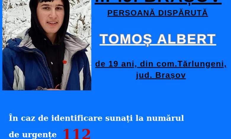 Tânăr din Tărlungeni - județul Brașov, dat dispărut 3 Tânăr | MyTex.ro
