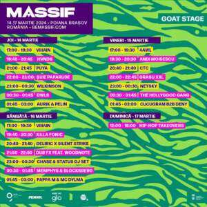 Festivalul Massif anunță programul complet pe zile | MyTex.ro