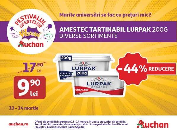 La Festivalul Ofertelor Woww la Auchan, ai reduceri de până la 50% la sute și sute de produse. Descoperă ofertele zilei! 7 | MyTex.ro