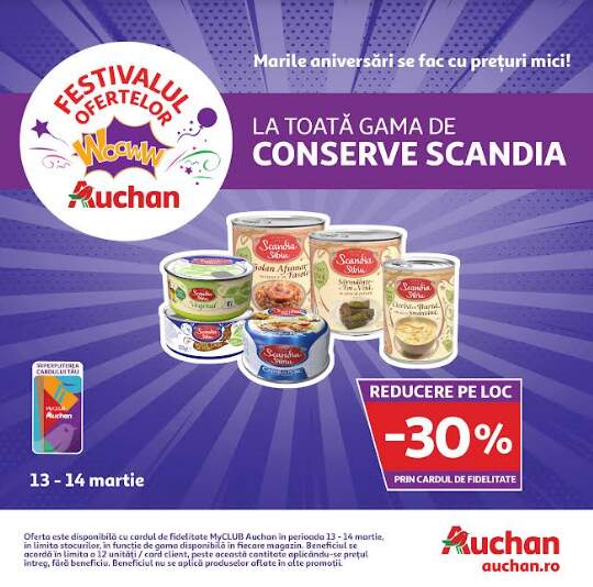 La Festivalul Ofertelor Woww la Auchan, ai reduceri de până la 50% la sute și sute de produse. Descoperă ofertele zilei! 9 | MyTex.ro