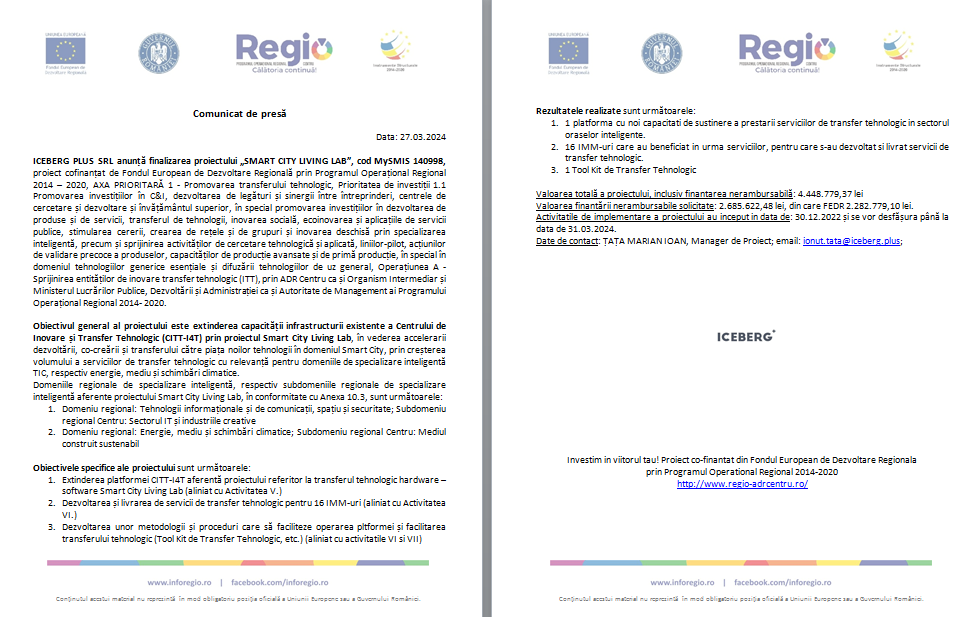 Comunicat de presă 12 | MyTex.ro