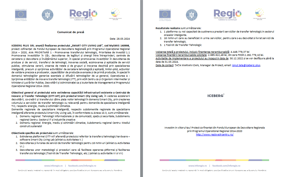 Comunicat de presă 12 | MyTex.ro