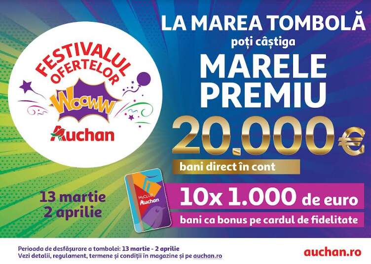 La Festivalul Ofertelor Woww la Auchan, ai reduceri de până la 50% la sute și sute de produse. Descoperă ofertele zilei! 10 | MyTex.ro