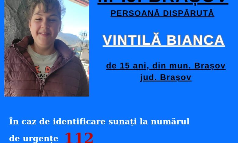 Minoră din Brașov, dată dispărută. Update: A fost găsită 3 minoră | MyTex.ro