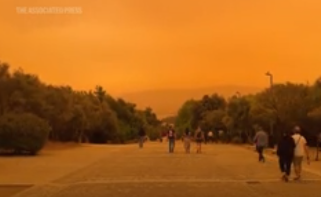 Grecia a devenit portocalie / Au reapărut incendiile de vegetație 7 Grecia a devenit portocalie | MyTex.ro