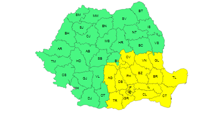 Alt cod galben de vreme rea pentru o parte din județul Brașov 3 Alt cod galben de vreme rea pentru o parte din județul Brașov | MyTex.ro