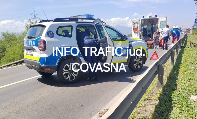 Accident pe DN 11 Brașov - Covasna! Trafic blocat 3 Accident | MyTex.ro