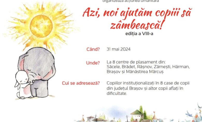 Împreună, „Azi, noi ajutăm copiii să zâmbească” 83 Azi | MyTex.ro