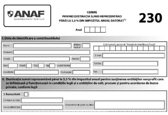 DGRFP Brașov: Termen-limită de depunere a formularului 230 3 Termen-limită de depunere a formularului 230 | MyTex.ro