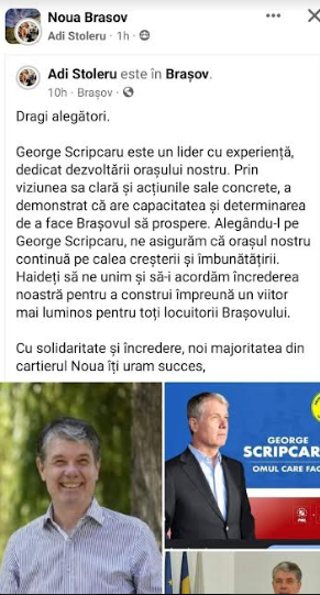 Publicitate electorală USR: George Scripcaru implică grupările interlope din Brașov în alegerile locale din oraș 18 | MyTex.ro