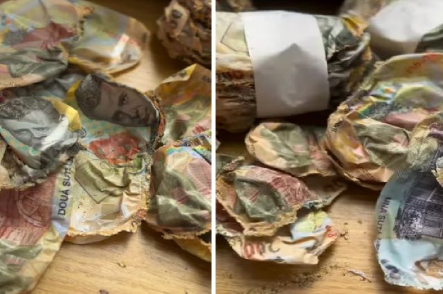 Un român și-a ars economiile ascunse în sobă (video) 3 Un român și-a ars economiile ascunse în sobă | MyTex.ro
