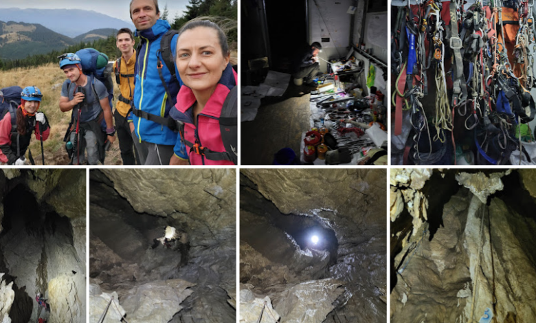 Nou record național de adâncime pentru o peșteră din țară, stabilit în Masivul Piatra Craiului 3 Nou record național | MyTex.ro