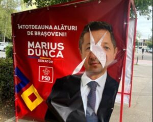 Încă un cort PSD a fost vandalizat în Brașov | MyTex.ro