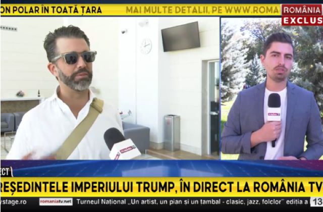 România TV l-a adus în România pe Donald Trump Jr. 3 România TV l-a adus în România pe Donald Trump Jr. | MyTex.ro