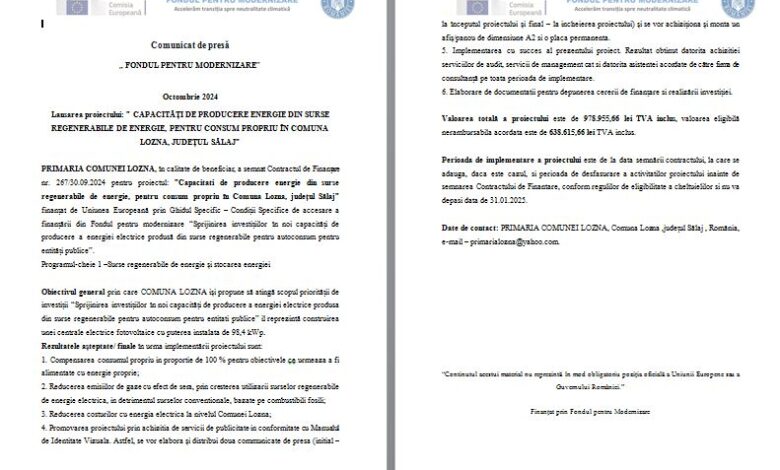 comunicat | MyTex.ro