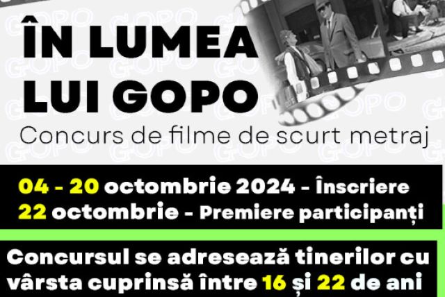 Concurs național de filme de scurt metraj „În lumea lui GOPO” 3 Concurs național de filme | MyTex.ro