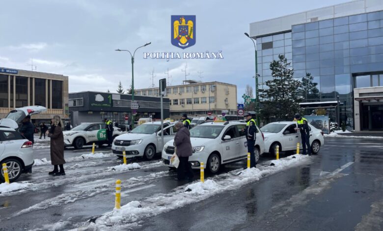 Polițiștii brașoveni au verificat taxiurile și mașinile care fac transport alternativ 3 Polițiștii | MyTex.ro