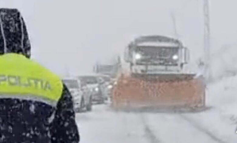 Trafic în condiții de iarnă, în centrul țării, inclusiv în județul Brașov (video) 3 Condiții | MyTex.ro
