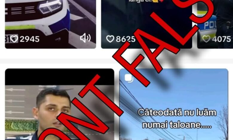 MAI avertizează: „Ecosistem de conturi false" pe TikTok părând a fi ale unor polițiști! Listă... 3 MAI | MyTex.ro