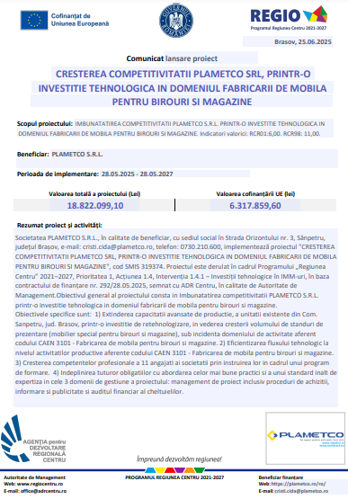 comunicat | MyTex.ro