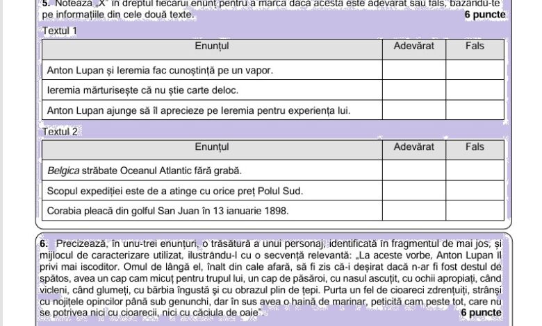 Evaluarea Națională 2025. Subiectele complete la română și baremele / Diferite pentru minoritatea maghiară 3 Evaluarea Națională 2025 | MyTex.ro