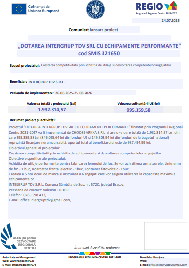 Comunicat lansare proiect 9 | MyTex.ro