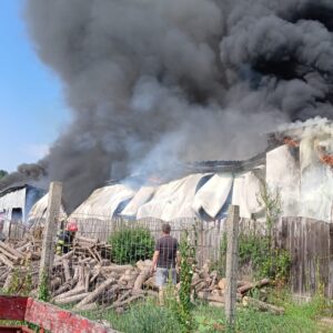 Incendiu service auto