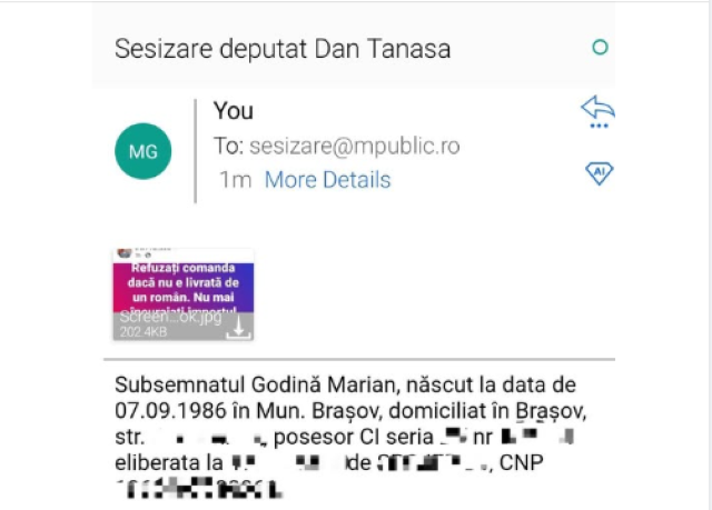 Marian Godină i-a făcut plângere penală deputatului AUR Dan Tanasă 3 Marian Godină i-a făcut plângere penală deputatului AUR Dan Tanasă | MyTex.ro