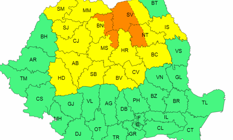 Codul galben de vreme rea pentru Brașov a fost extins 3 Codul galben | MyTex.ro