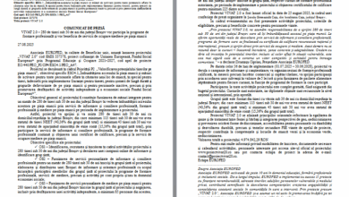 COMUNICAT DE PRESĂ 19 | MyTex.ro