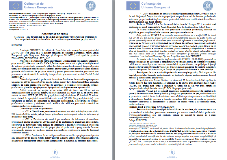 COMUNICAT DE PRESĂ 9 | MyTex.ro