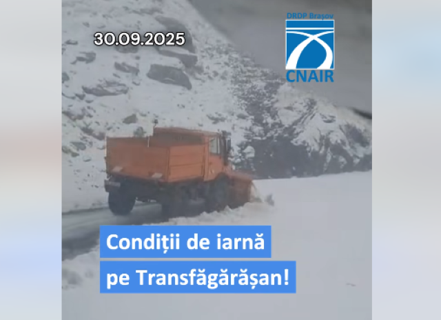Se circulă în condiții de iarnă pe Transfăgărășan | MyTex.ro