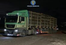 TIR încărcat cu lemne, confiscat de polițiștii brașoveni 3 | MyTex.ro