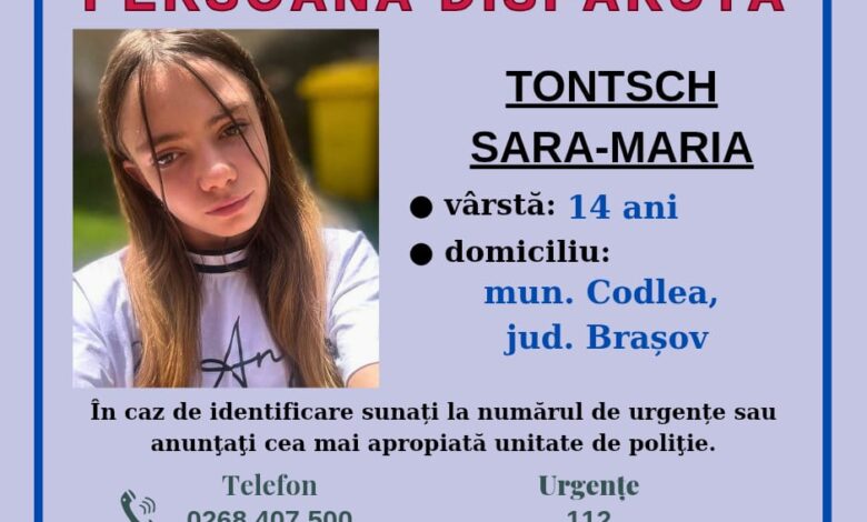 Minoră din Codlea, dată dispărută 1 minoră | MyTex.ro