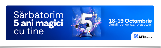 AFI Brașov împlinește 5 ani în octombrie! Hai să sărbătorim împreună! 13 | MyTex.ro
