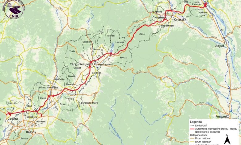 Autostrada A13 Brașov–Bacău, traseu tot mai lung și întortocheat. Pe hârtie, deocamdată 3 Autostrada A13 Brașov | MyTex.ro
