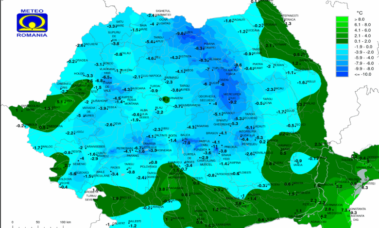 -9.2 grade Celsius la Miercurea Ciuc 3 -9.2 grade Celsius la Miercurea Ciuc