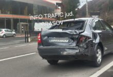 Accident filmat pe DN 1, la ieșire din municipiul Brașov 7 Crimă | MyTex.ro