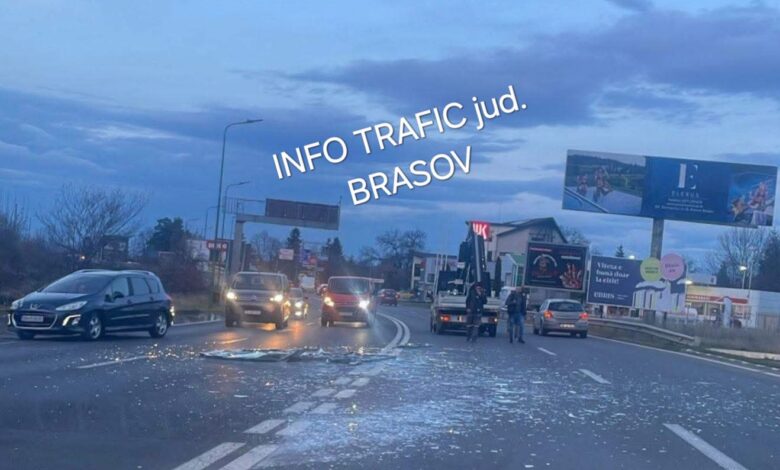 Geamuri făcute țăndări, la ieșire din municipiul Brașov 1 Geamuri | MyTex.ro
