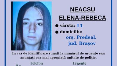 Elevă în vârstă de 14 ani, din Predeal, dată dispărută! Update: A fost găsită 1 elevă | MyTex.ro